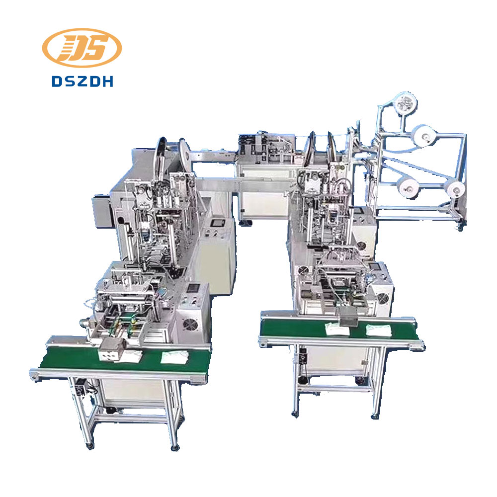 Automatický jednorázový stroj na výrobu 3 vrstvých masek