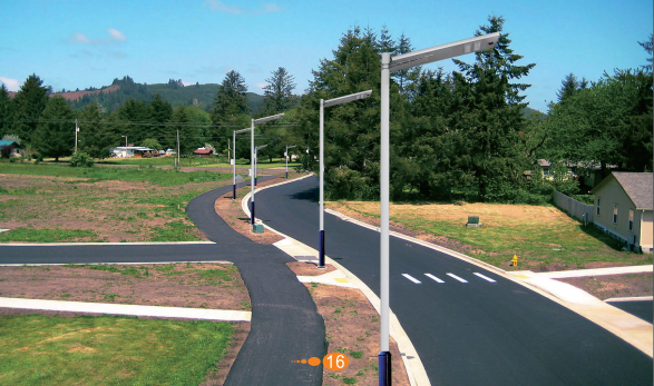 LED solar street lights are more and more widely used