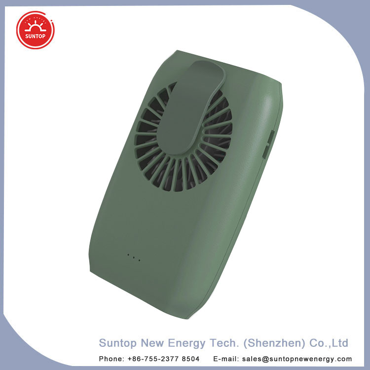 Ventilador eléctrico plegable de enfriamiento con pilas recargable