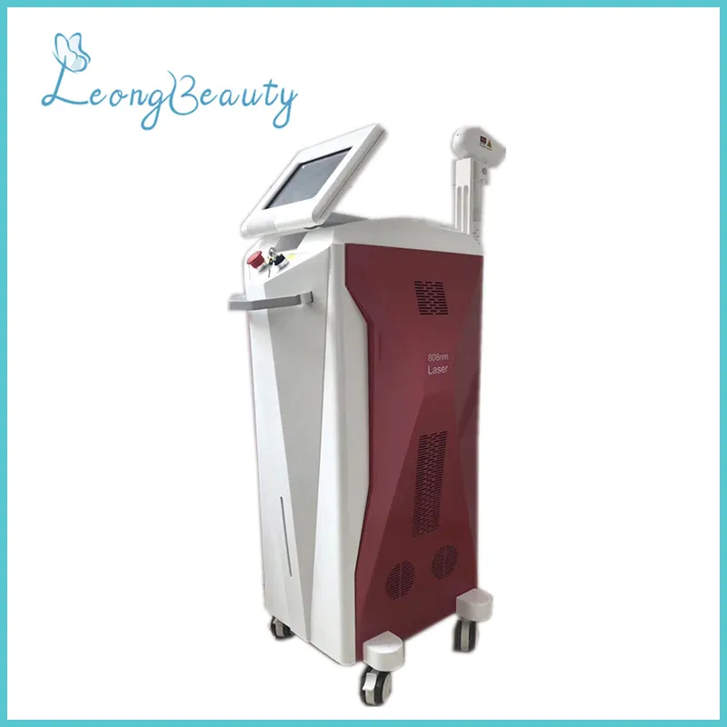 Vertical Red 3 Wavelength Diode Laser Machine For Hair Removal 1200W