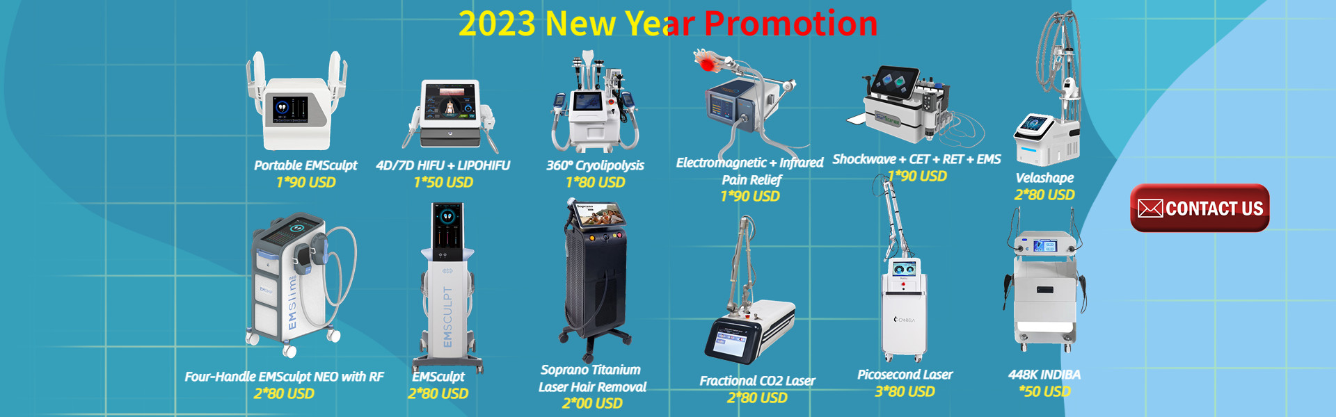 2023 new year promotion beauty machine EMSculpt machine