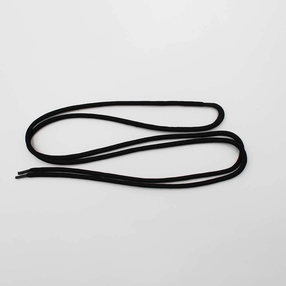 Black Round Drawcord String With Plastic Tip