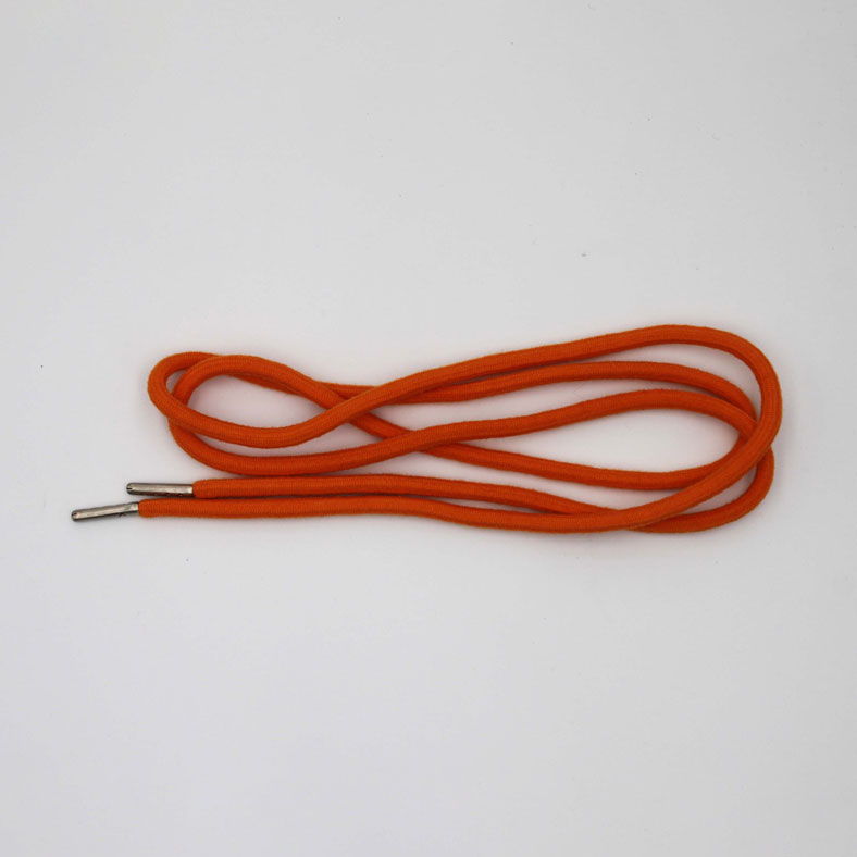 Bright Orange Round Drawcord String With Metal Tip