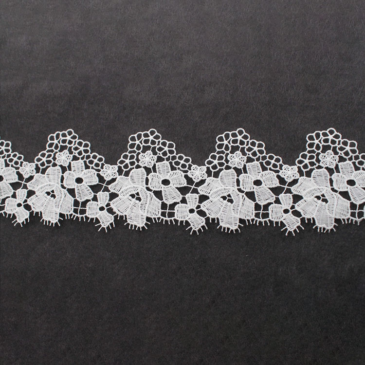 Klassische Polyester Guipure Lace Polyester wasserlösliche Spitze