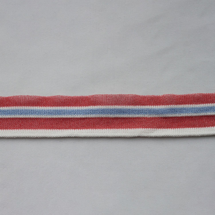 Custom Red Ribbed Cuff