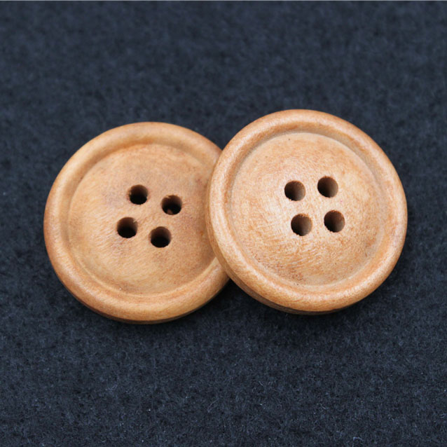 Flat Wood Button