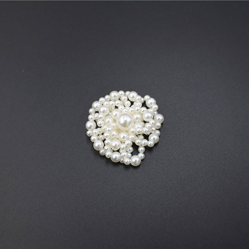 Hot Sale Pearl Mixed Beaded Patches Flower Shape Appliques