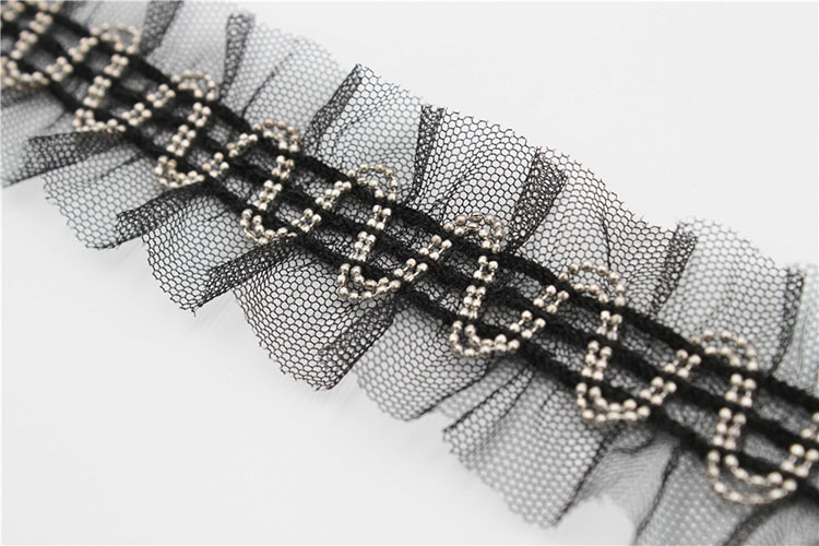 Mesh Tape With Beads Chain