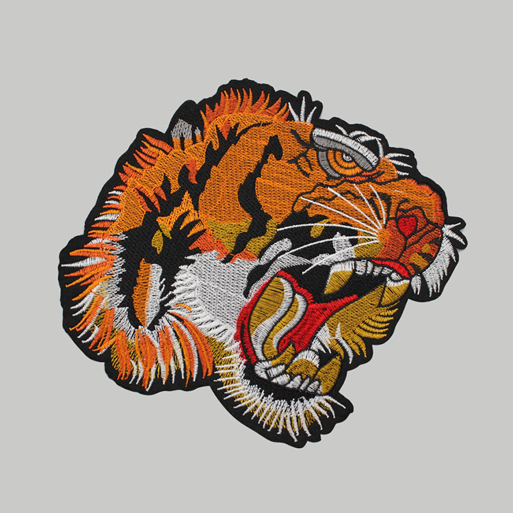 Tiger Applique Patch Design