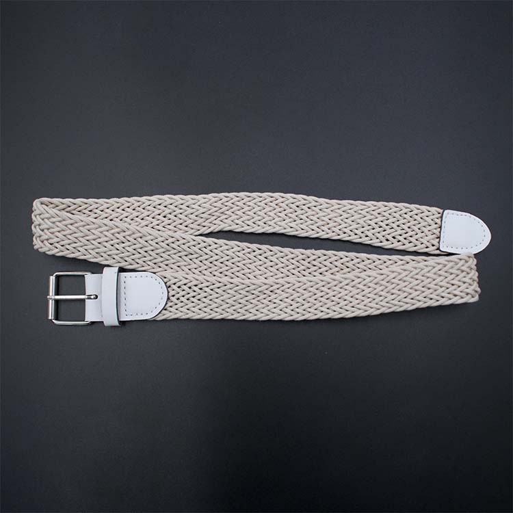 White /beige Woven Belt