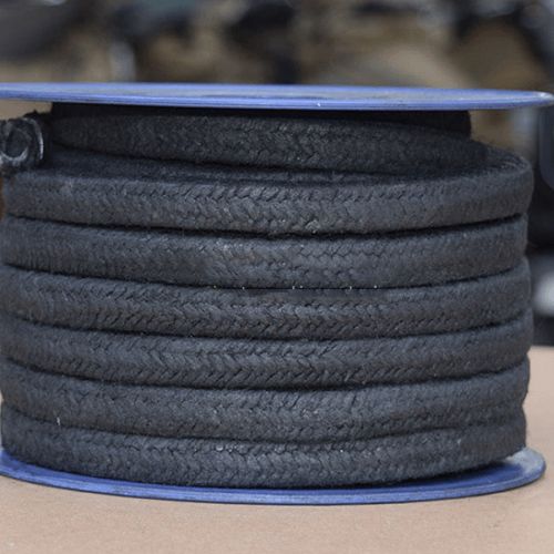 Cotton Fiber Yarn Packing Impregnated with Graphite