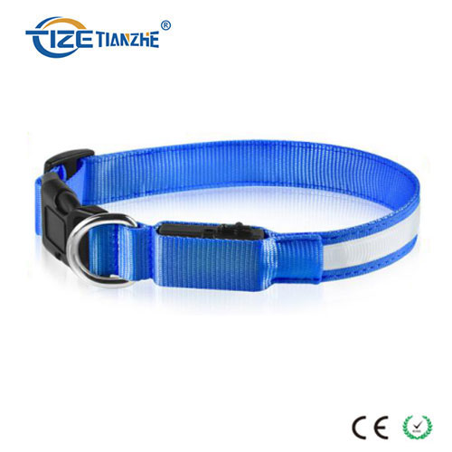 Glowing USB Rechargeable Waterproof LED Pet Dog Collar