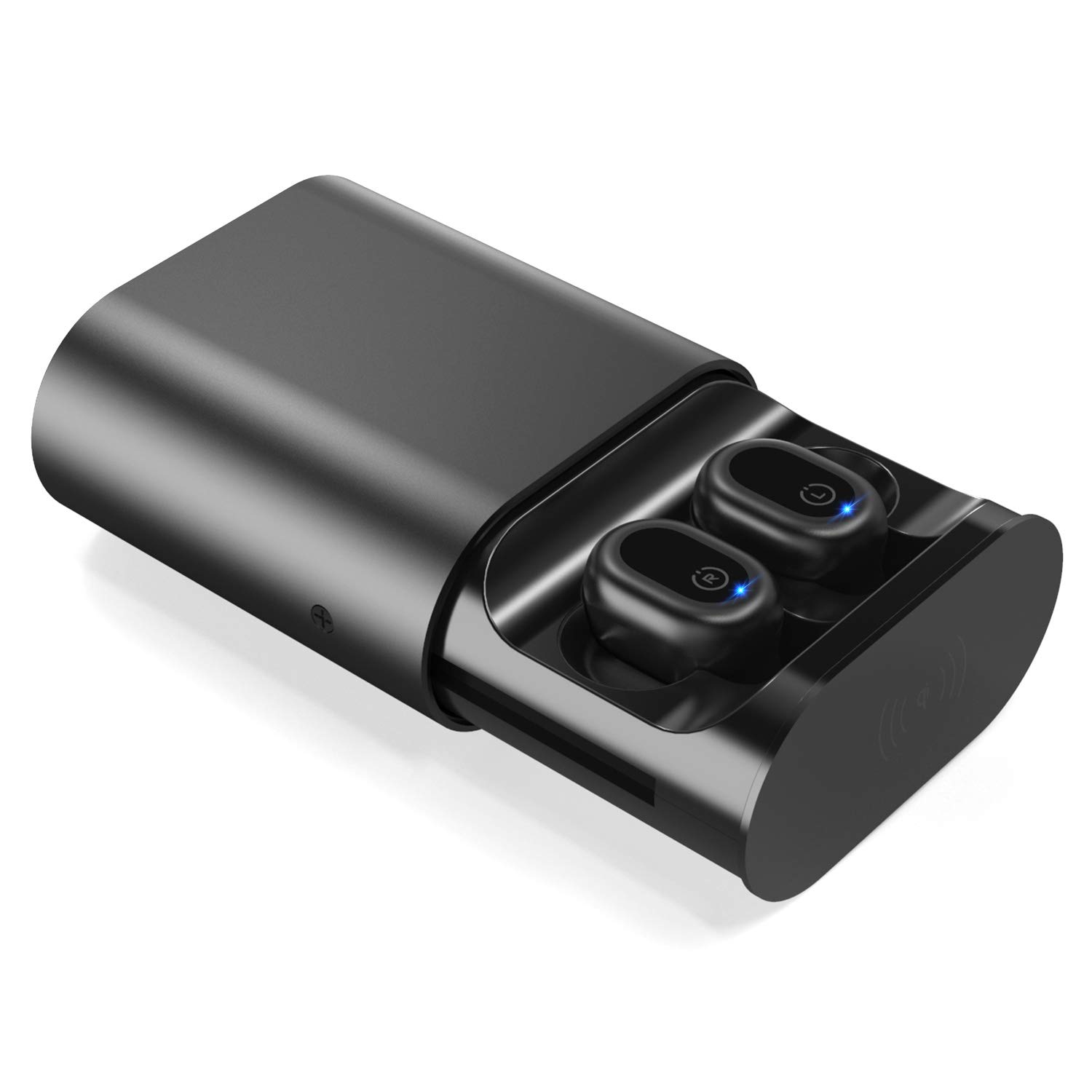 In-ear wireless IPX 7 waterproof bluetooth earphones support wireless charging