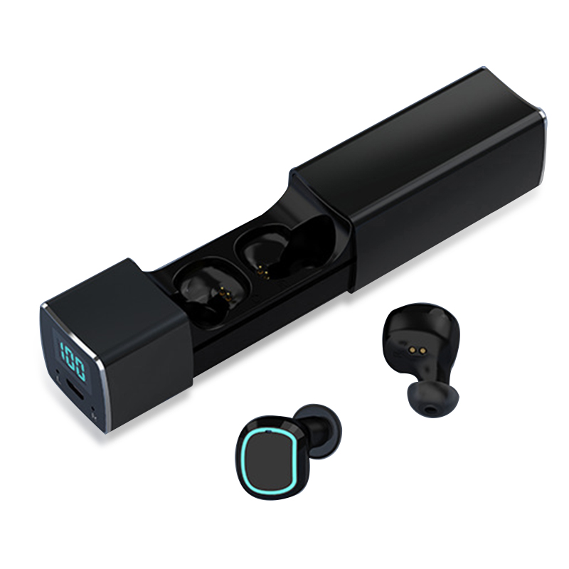 Mini In-ear Invisible IPX5 Waterproof Dual Microphone Bluetooth Headphones