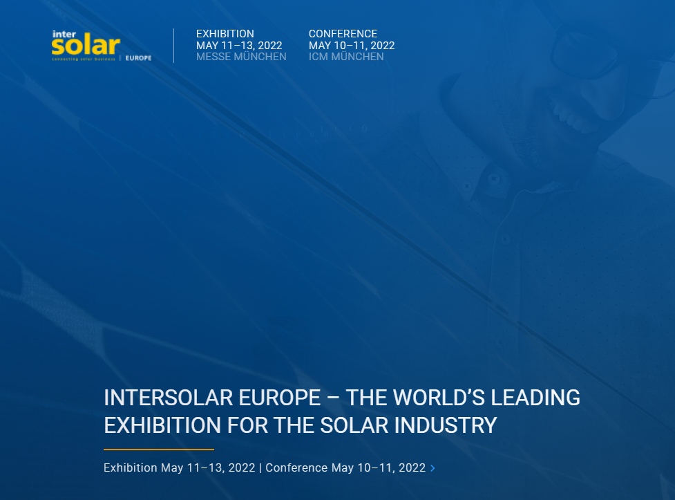 🌞#IntersolarEurope၊ Munich၊ Germany - #နေရောင်ခြည်စက်မှုလုပ်ငန်းအတွက် ကမ္ဘာ့ထိပ်တန်း #ပြပွဲ—