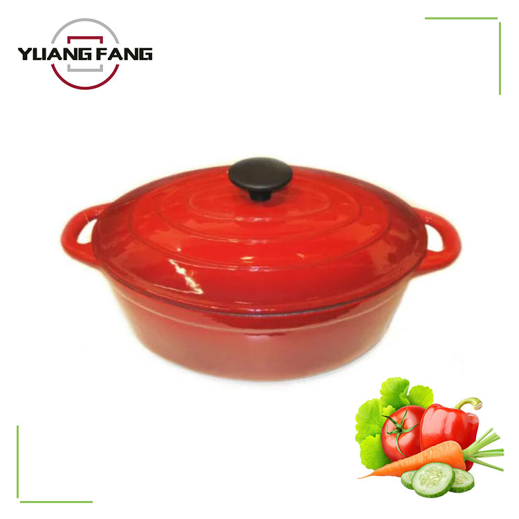 Cast Iron Dutch Oven Classic Red Enamel With Lid