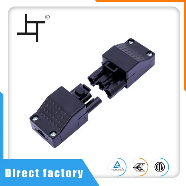 Quick Connect 3-pins 16A 500V mannelijke vrouwelijke kunststof elektrische draad en kabelconnector