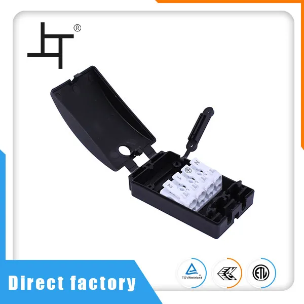 4 Way Electrical Wire At Cable Junction Box