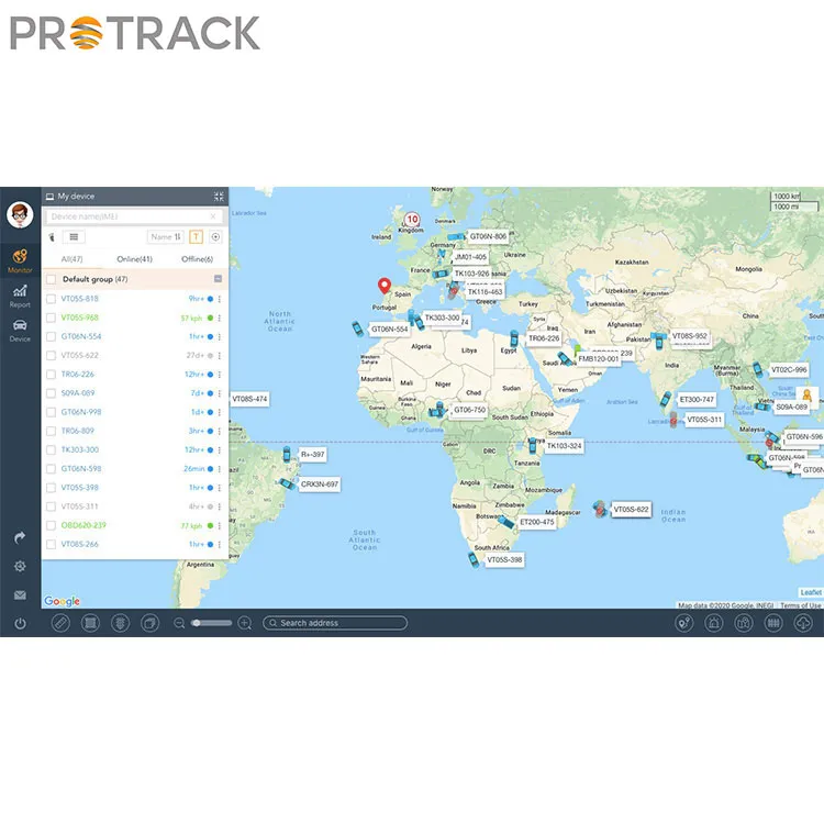 Transporto priemonių ir parko GPS sekimo sistema