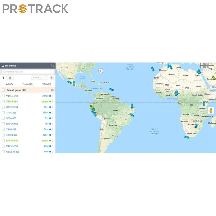 Online GPS-sporingssystem IOS og Android