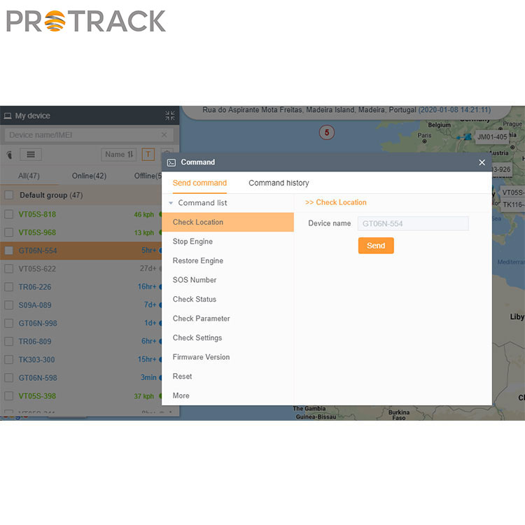 GPS Tracking Device Software Platform