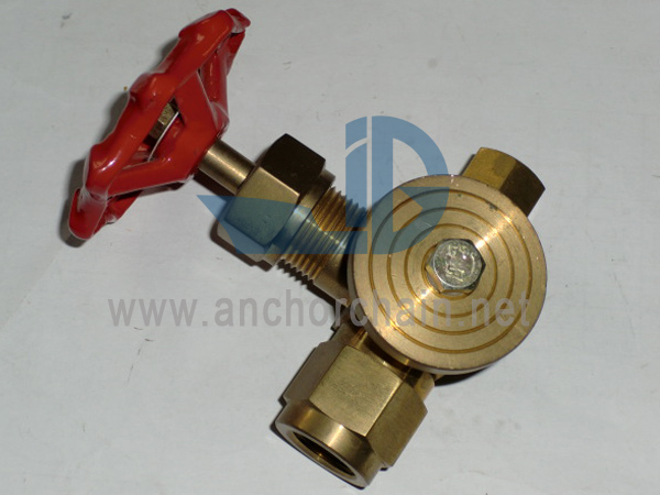 Uzatvárací ventil DIN 16271 pre prístroje na meranie tlaku, model 91011