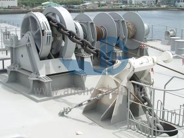 Dvojitý lanový zdvihák Hydraulický kombinovaný navijak na kotvenie navijaka