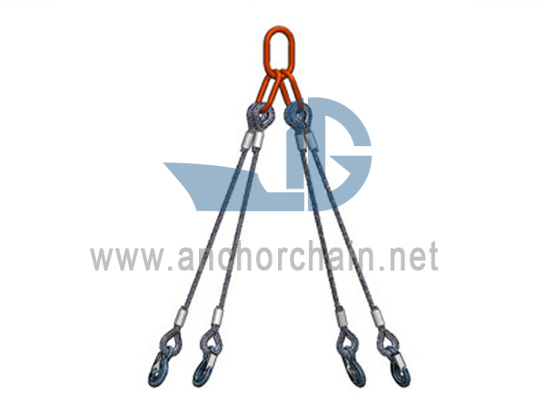 Four Legs Spliced Wire Rope Sling