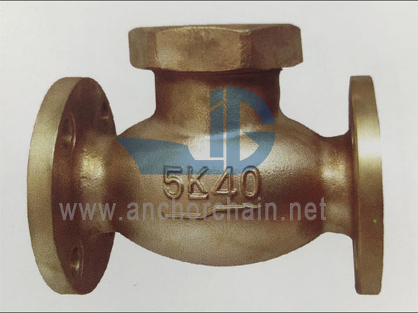 JIS F 7417 Válvulas de globo de retención de elevación de bronce 16K (tipo unión de bonete)