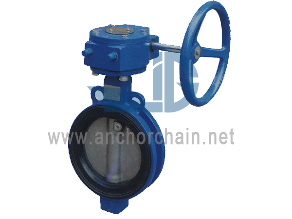 Marine Wafer Butterfly Valves With Worm Gear JIS F7480