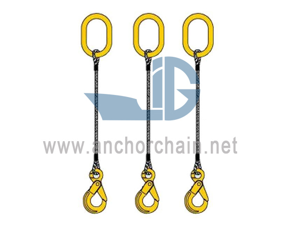 Slingle Leg Spliced ​​Wire Rope Sling à vendre