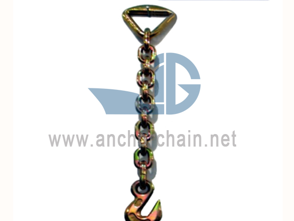 Triangle Ring Chain Sling with Eye Grab Hook