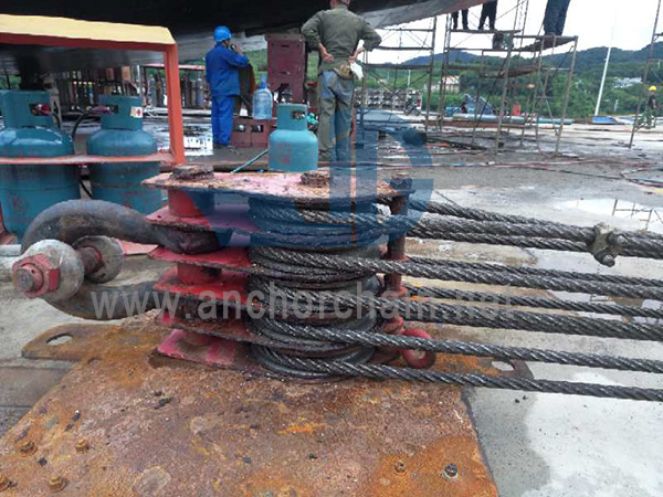 ZHC Series 7 Sheave Wire Rope Block For Ship-jaw