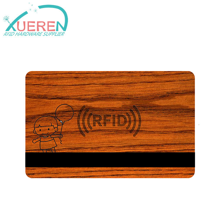 Hico 2750 Oe Magnetic stripe wood card