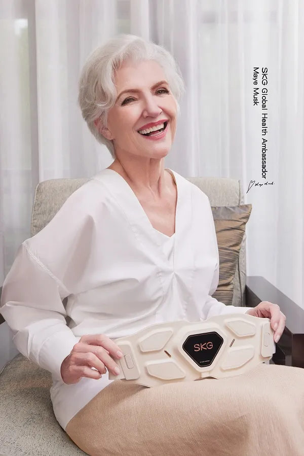 SKG Maye Musk. Global health ambassador, accompany with health