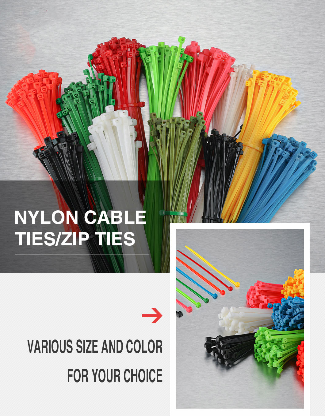 Clips y abrazaderas para cables - Clips y abrazaderas para cables, Fabricante de bridas de plástico y acero inoxidable