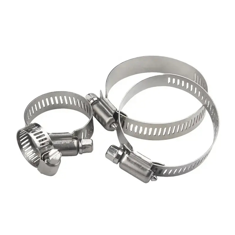 Pipe clamp worm gear 201 304 stainless steel hose clamps collar clamp