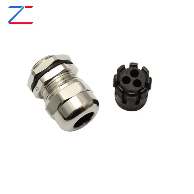 Multi-hole Metal cable gland (3 holes)