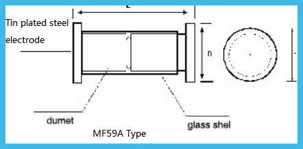 300 Deg 4300 Glass Encapsulated NTC Thermistor 10mW MF59 NTC 100K 3950 2