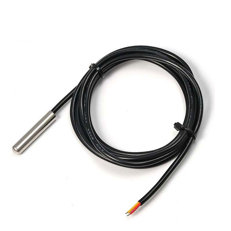 DS18B20 26AWG Kabel Daya NTC Termistor 15m Sensor Suhu Digital Probe