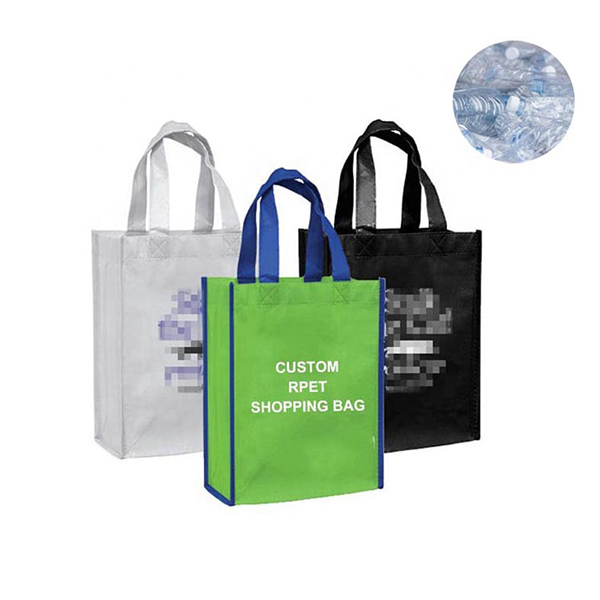 Kundenspezifische RPET-Einkaufstüte aus Plastikflasche