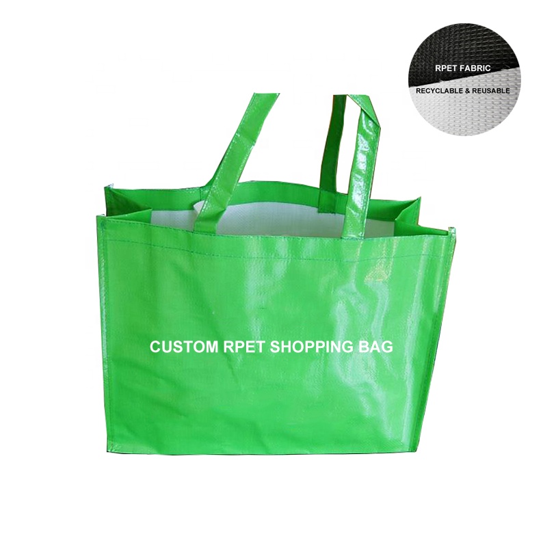 Green Laminated Recycled Bottle Tote