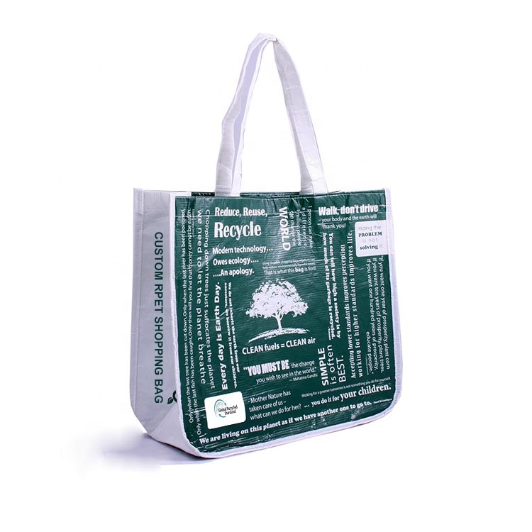 Laminated promotional shopping bag