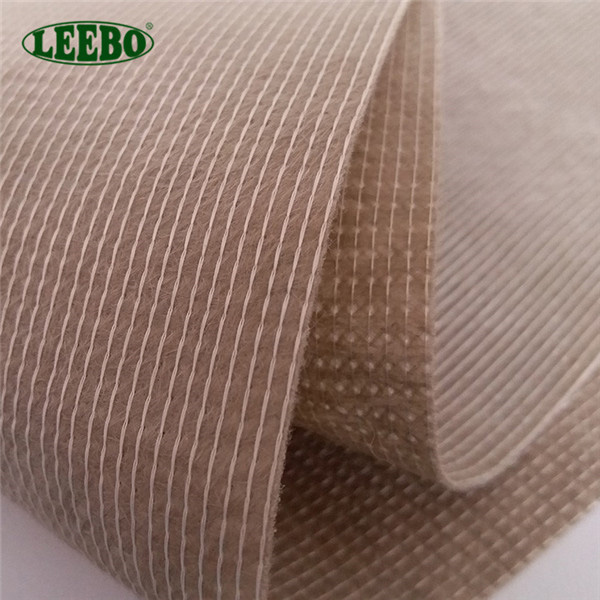 Material de respaldo de alfombra no tejido de poliéster, tela unida con puntadas