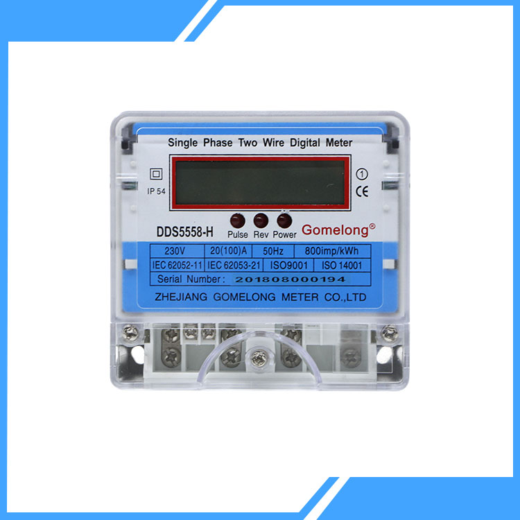 Single Phase Two Wire Energy Meters