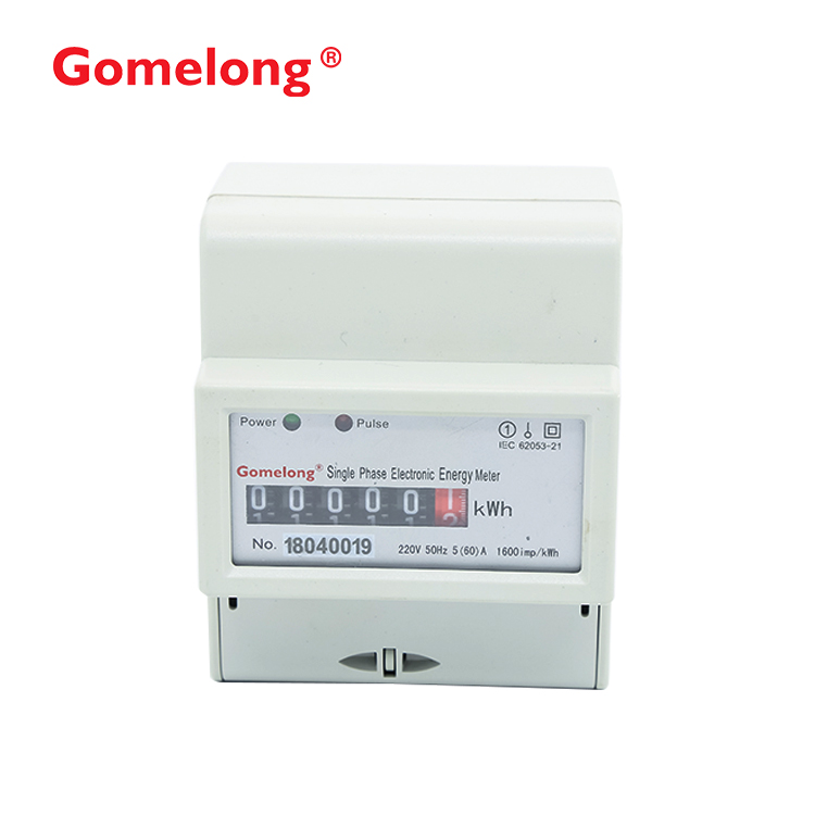 Single Phase Two Wire Din Rail Kwh Meter Box
