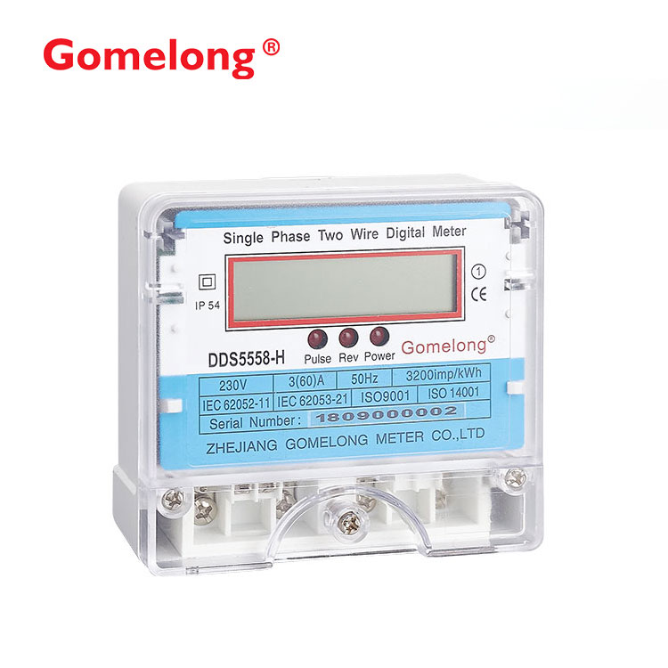 Single Phase Two Wire Electricity Energy Meter