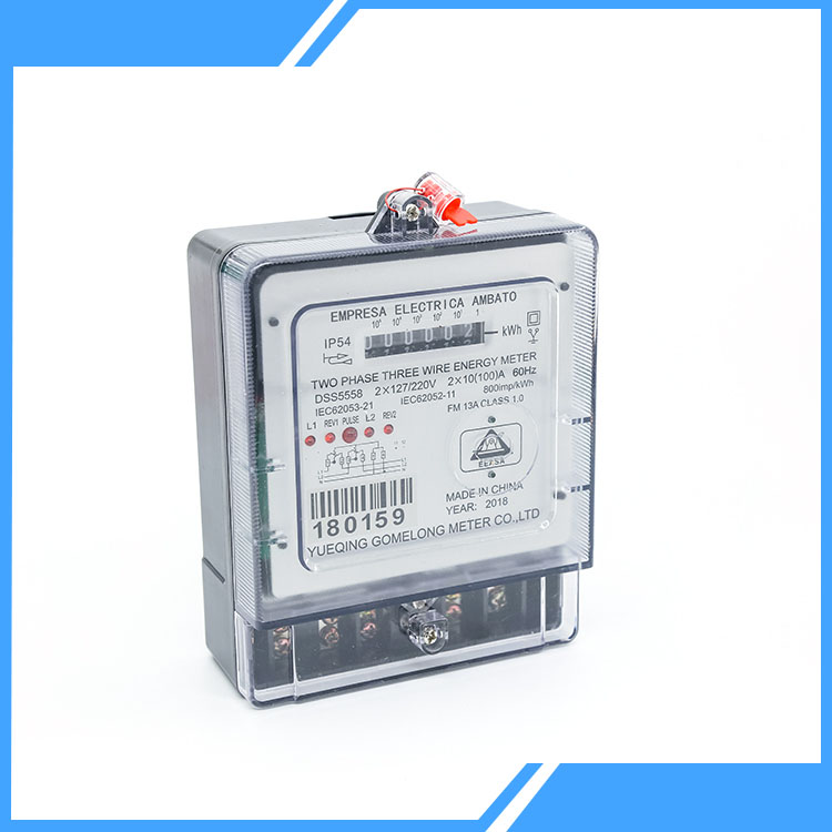Voltmeter Register Display Electric Energy Meter