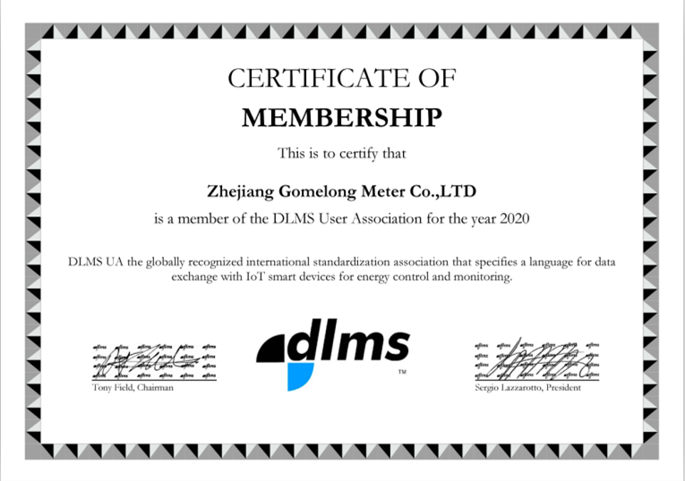 Congratulation:GOMELONG GOT THE MEMBERSHIP FROM DLMS User Association