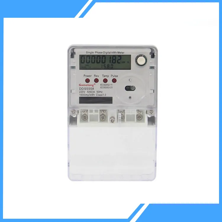 Customize Single Phase Energy Meter With Optical